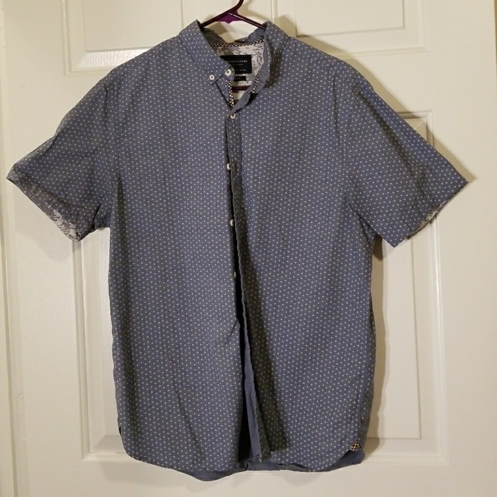Blue Button Up